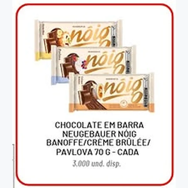 Recorte do encarte de Chocolate em Barra Banoffe Neugebauer Noig