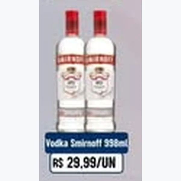 Recorte do encarte de Vodka Smirnoff 998 ml