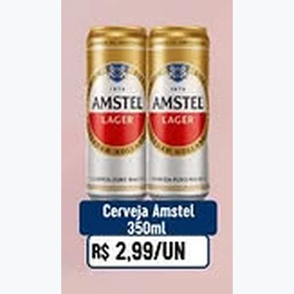 Recorte do encarte de Cerveja Amstel 350 ml