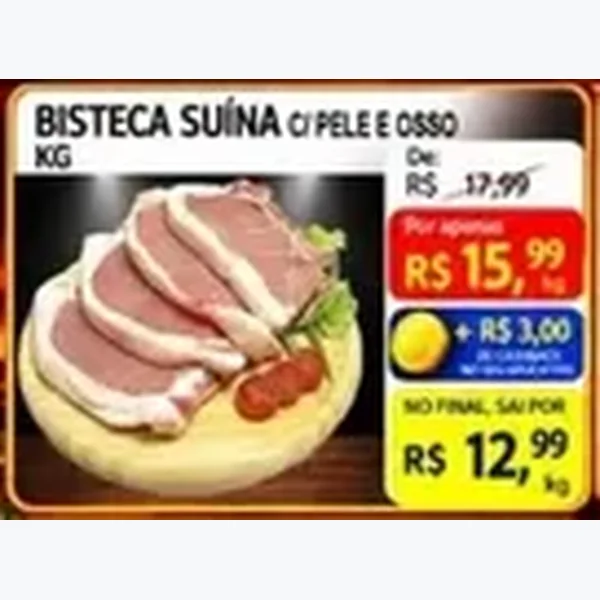 Bisteca Suína C/ Pele e Osso