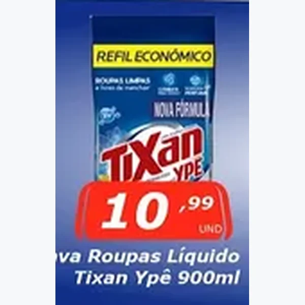 Lava Roupas Líquido Tixan Ypê 900 ml