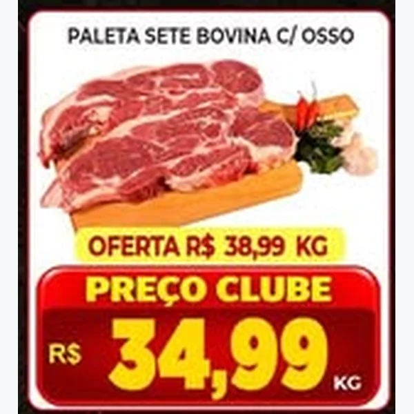 Recorte do encarte de Paleta Sete Bovina com Osso
