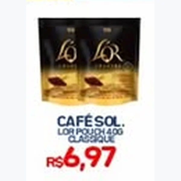 Recorte do encarte de Café Solúvel Pouch L'or