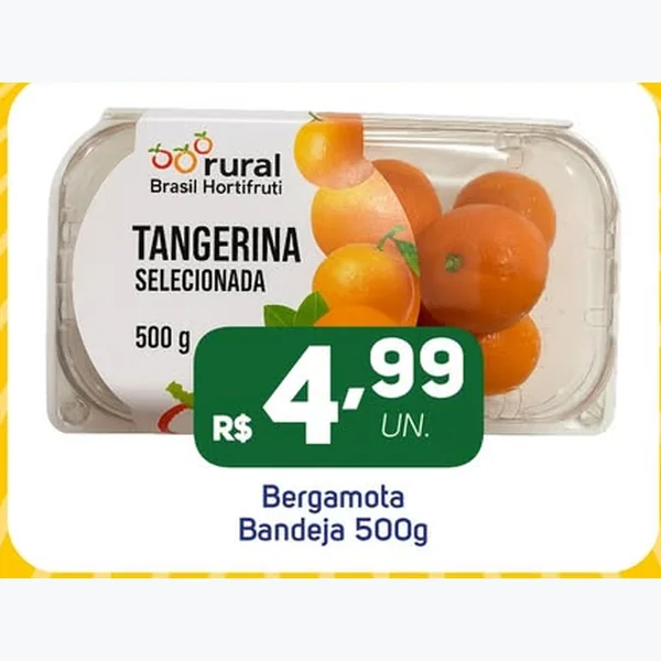 Tangerina Selecionada Rural Brasil Hortifruti 500 g