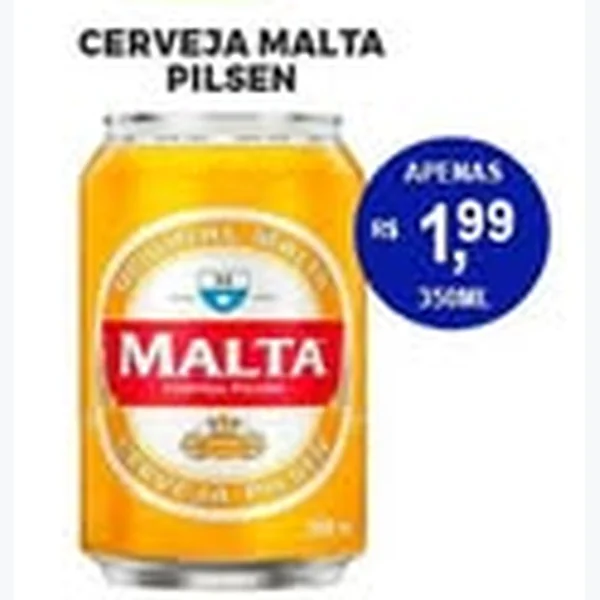 Recorte do encarte de Cerveja Pilsen Malta 350 ml