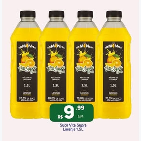 Recorte do encarte de Néctar de Laranja Vita Supra 1,5 L