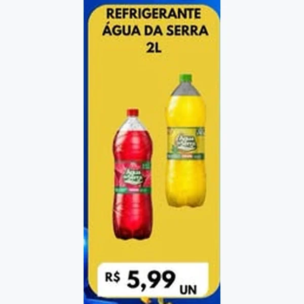 Recorte do encarte de Refrigerante Água da Serra 2 L