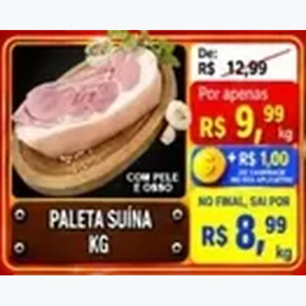 Recorte do encarte de Paleta Suína