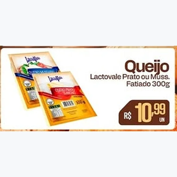 Queijo Mussarela Lactovale 300 g