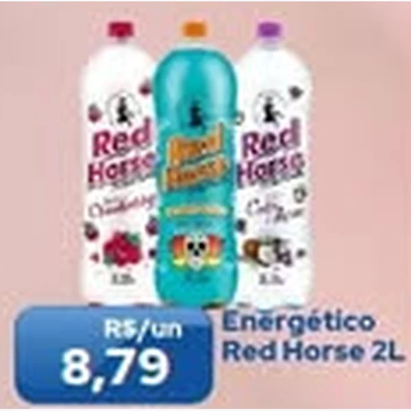 Recorte do encarte de Energético Red Horse 2 L