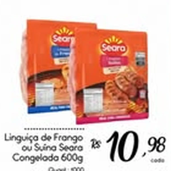 Linguiça de Frango Congelada Seara 600 g