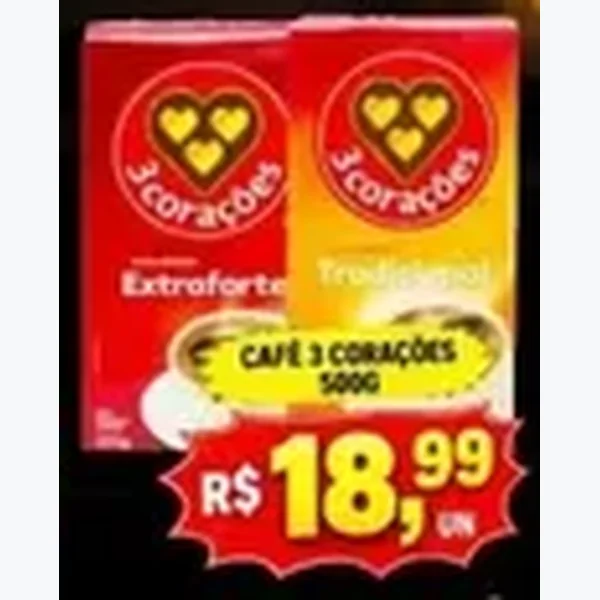 Café Extraforte 3 Corações 500 g