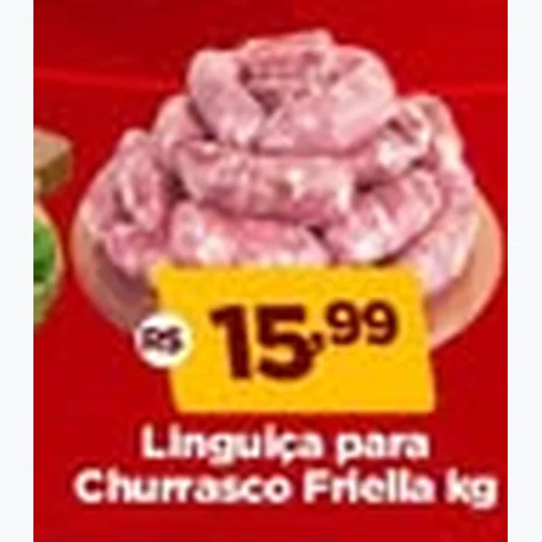 Recorte do encarte de Linguiça para Churrasco Friella