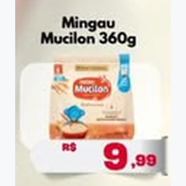 Recorte do encarte de Mingau Mucilon