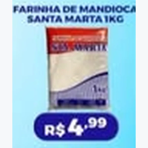 Farinha de Mandioca Santa Marta 1 kg