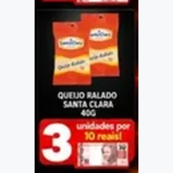 Queijo Ralado Santa Clara 40 g