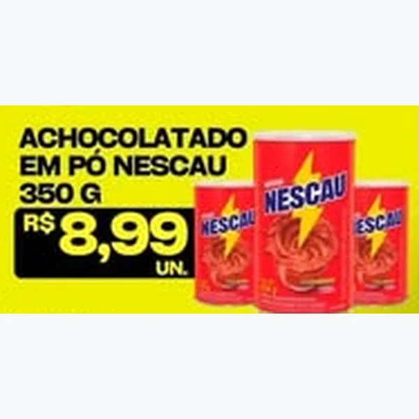 Recorte do encarte de Achocolatado em Pó Nescau 350 g
