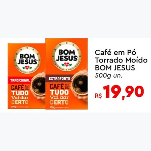 Café em Pó Torrado Moído BOM JESUS 500 g