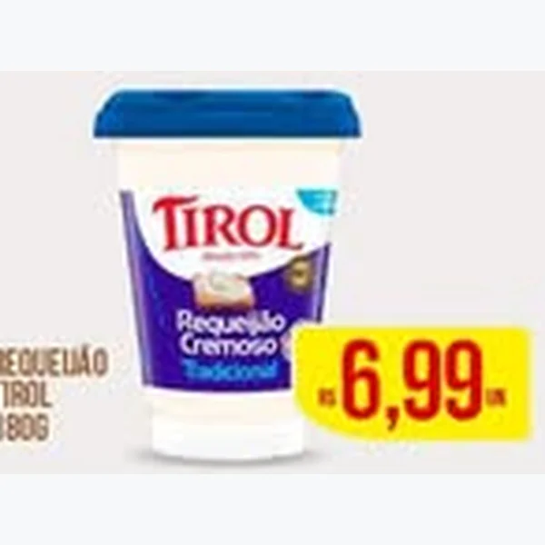 Recorte do encarte de Requeijão Cremoso Tradicional Tirol 180 g
