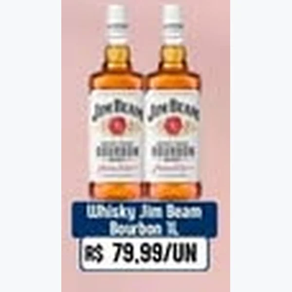 Recorte do encarte de Whisky Bourbon Jim Beam 1 L