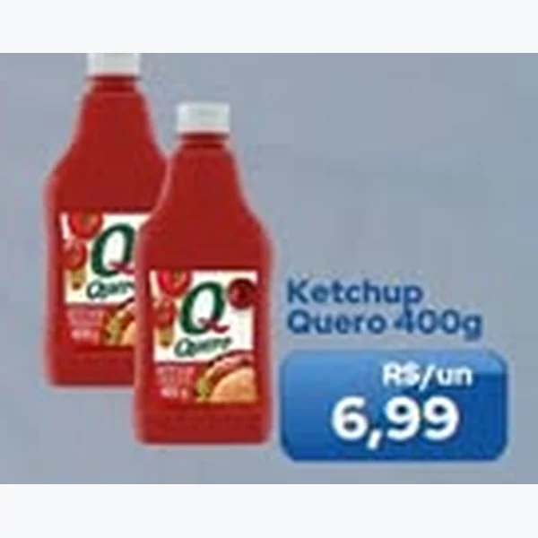 Recorte do encarte de Ketchup Quero 400 g