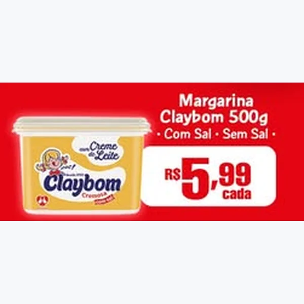 Margarina sem Sal Claybom 500 g