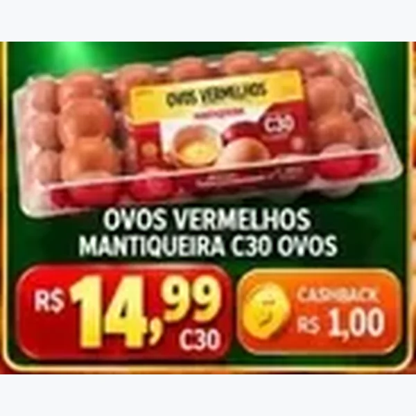 Ovos Vermelhos Mantiqueira 30 un