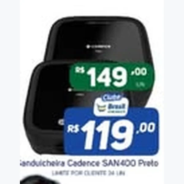 Sanduicheira San400 Preto Cadence
