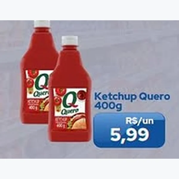 Recorte do encarte de Ketchup Quero 400 g