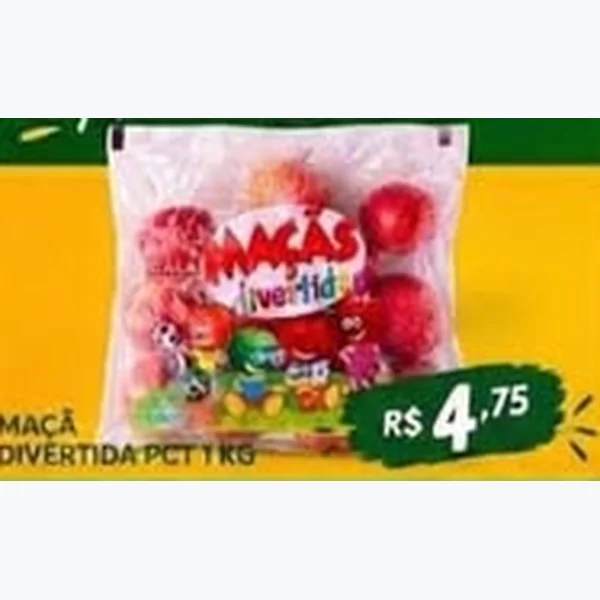 Recorte do encarte de Maçã Divertida 1 kg