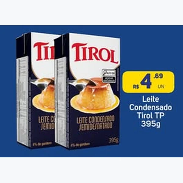 Leite Condensado Semidesnatado Tirol 395 g