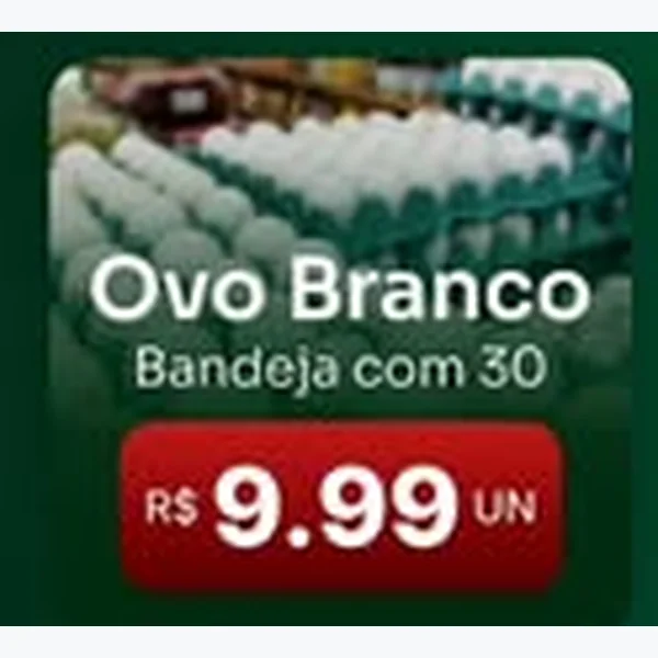 Recorte do encarte de Ovos Brancos 30 un