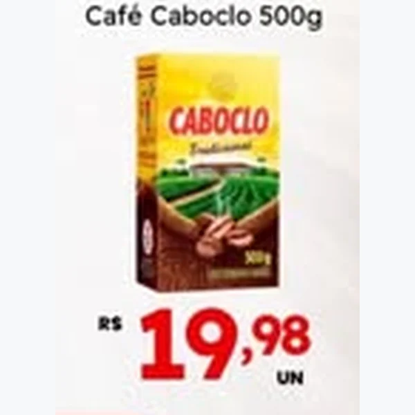 Recorte do encarte de Café Caboclo 500 g