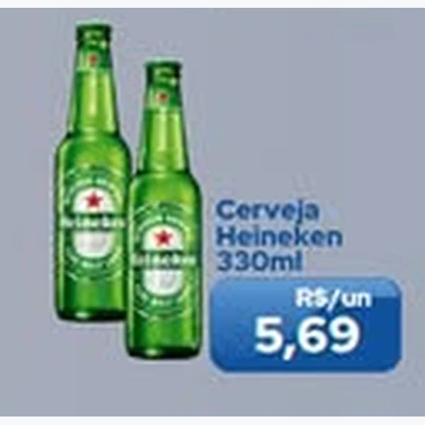 Recorte do encarte de Cerveja Heineken 330 ml