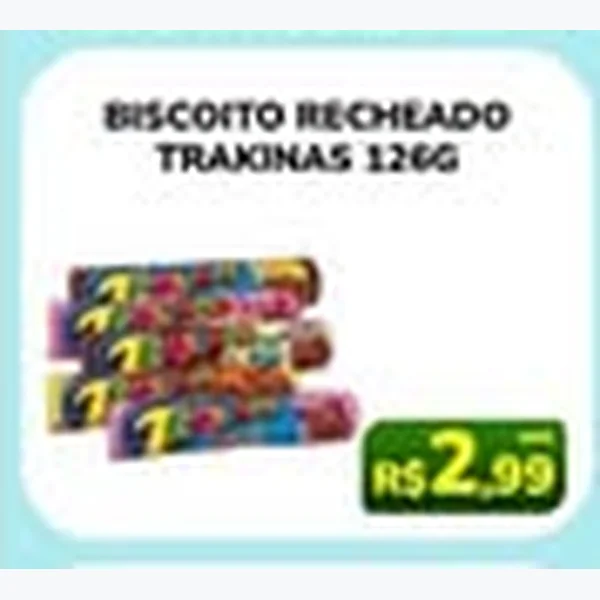 Biscoito Recheado Trakinas 126 g