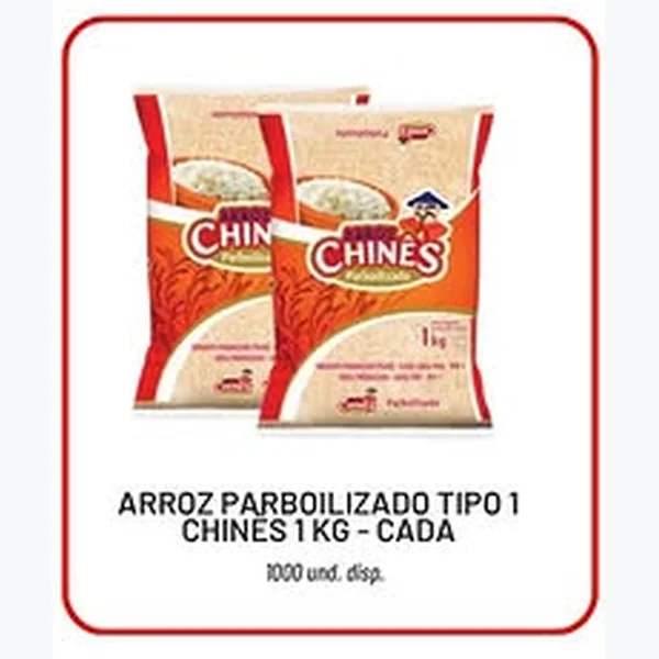 Recorte do encarte de Arroz Parboilizado Tipo 1 Chinês 1 kg