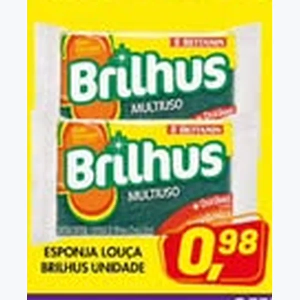 Recorte do encarte de Esponja Louça Brilhus