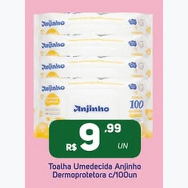 Toalha Umedecida Dermoprotetora Anjinho 100 un