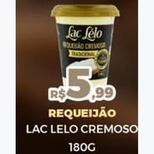 Recorte do encarte de Requeijão Cremoso Lac Lelo 180 g