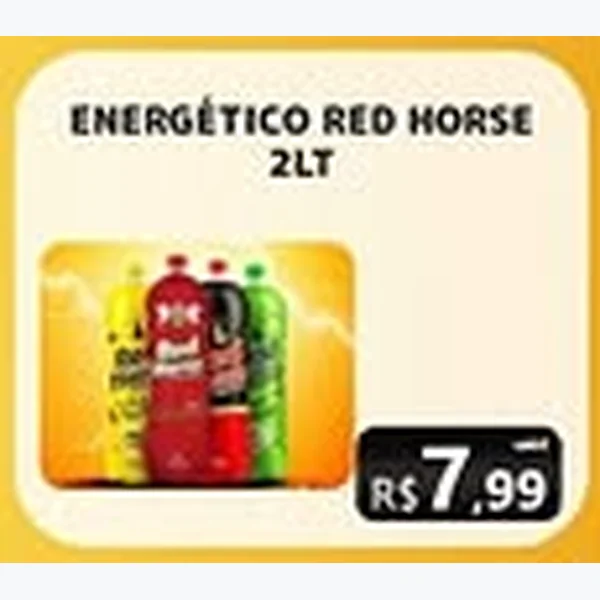 Recorte do encarte de Energético Red Horse 2 L