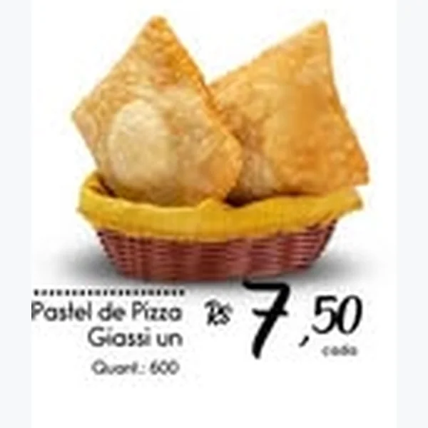 Recorte do encarte de Pastel de Pizza Giassi