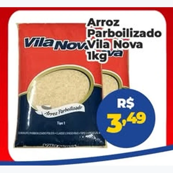 Arroz Parboilizado Vila Nova 1 kg
