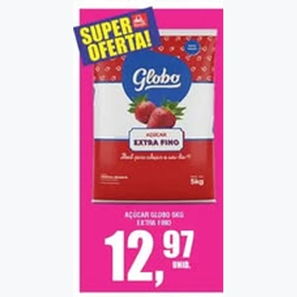 Açúcar Extra Fino Globo 5 kg