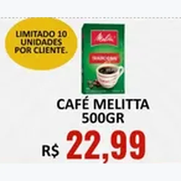 Recorte do encarte de Café Melitta 500 g