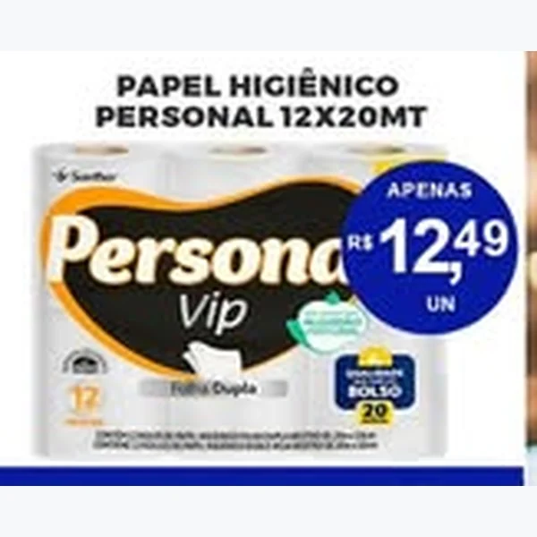 Papel Higiênico Vip Personal 12 un × 20 un