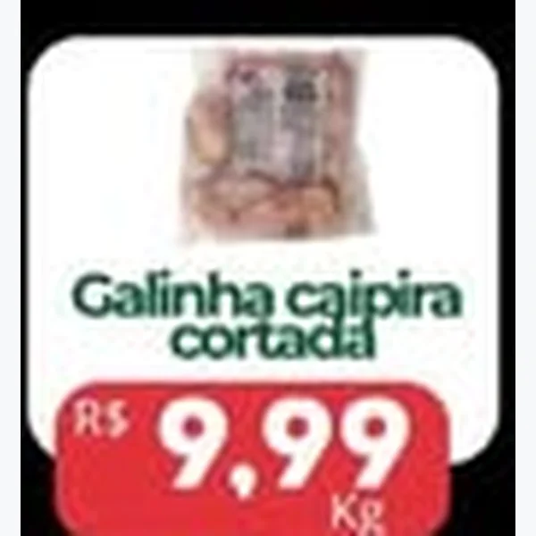 Galinha Caipira Cortada