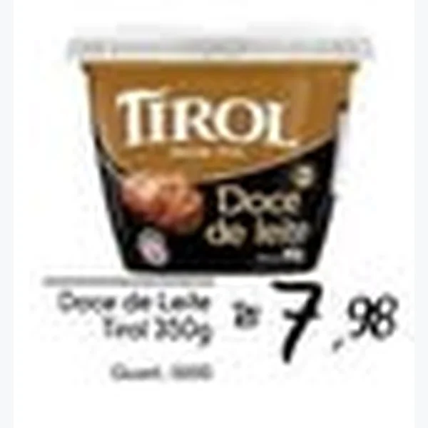 Recorte do encarte de Doce de Leite Tirol 350 g
