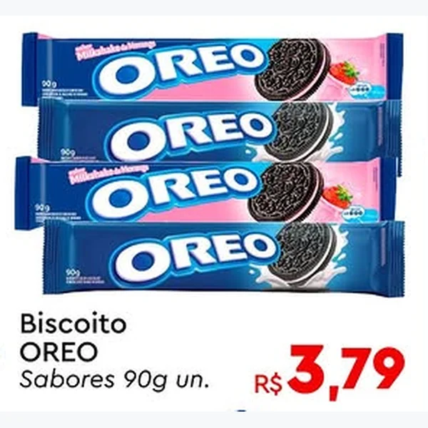 Recorte do encarte de Biscoito Oreo 90 g