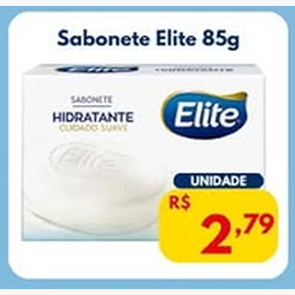 Recorte do encarte de Sabonete Elite 85 g