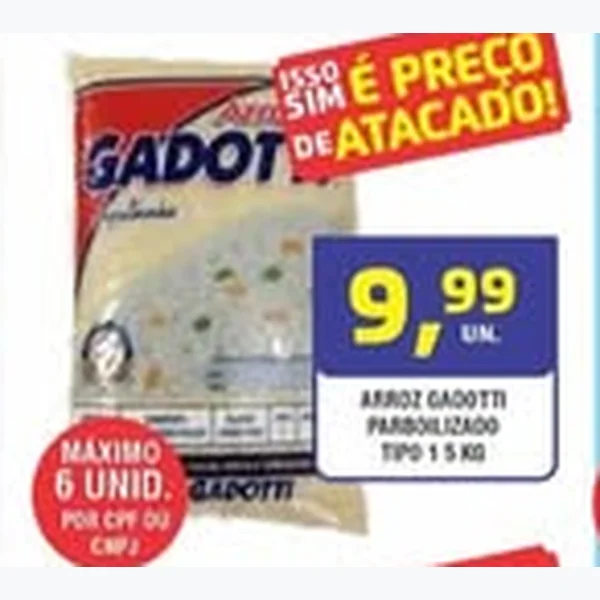 Arroz Parbolizado Tipo 1 Gadotti 5 kg